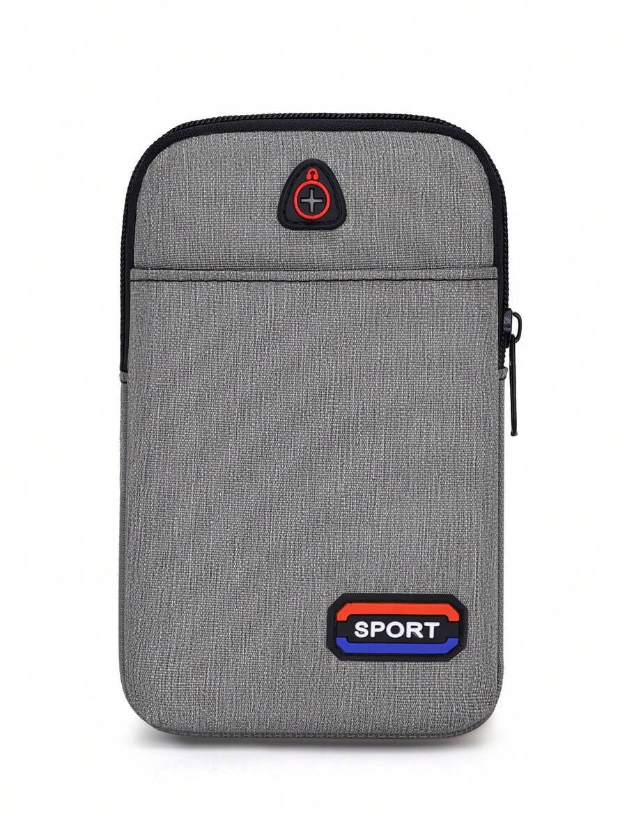 Letter Graphic Belt Bag Mini Grey - Grey - View 1