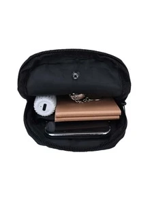 Letter Graphic Belt Bag Mini Grey - Grey - View 3