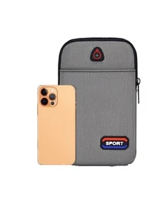 Letter Graphic Belt Bag Mini Grey - Grey - View 4