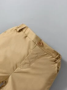 Souflis Souflis Baby Jungen Lässig Patchwork Rand Polokragen Bodysuit und Shorts Set, Sommer