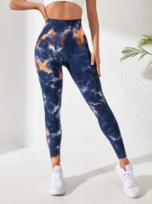 Yoga Trendy Quần Leggings Thể thao Nữ Cà vạt nhuộm - Nhiều màu - Xem 5