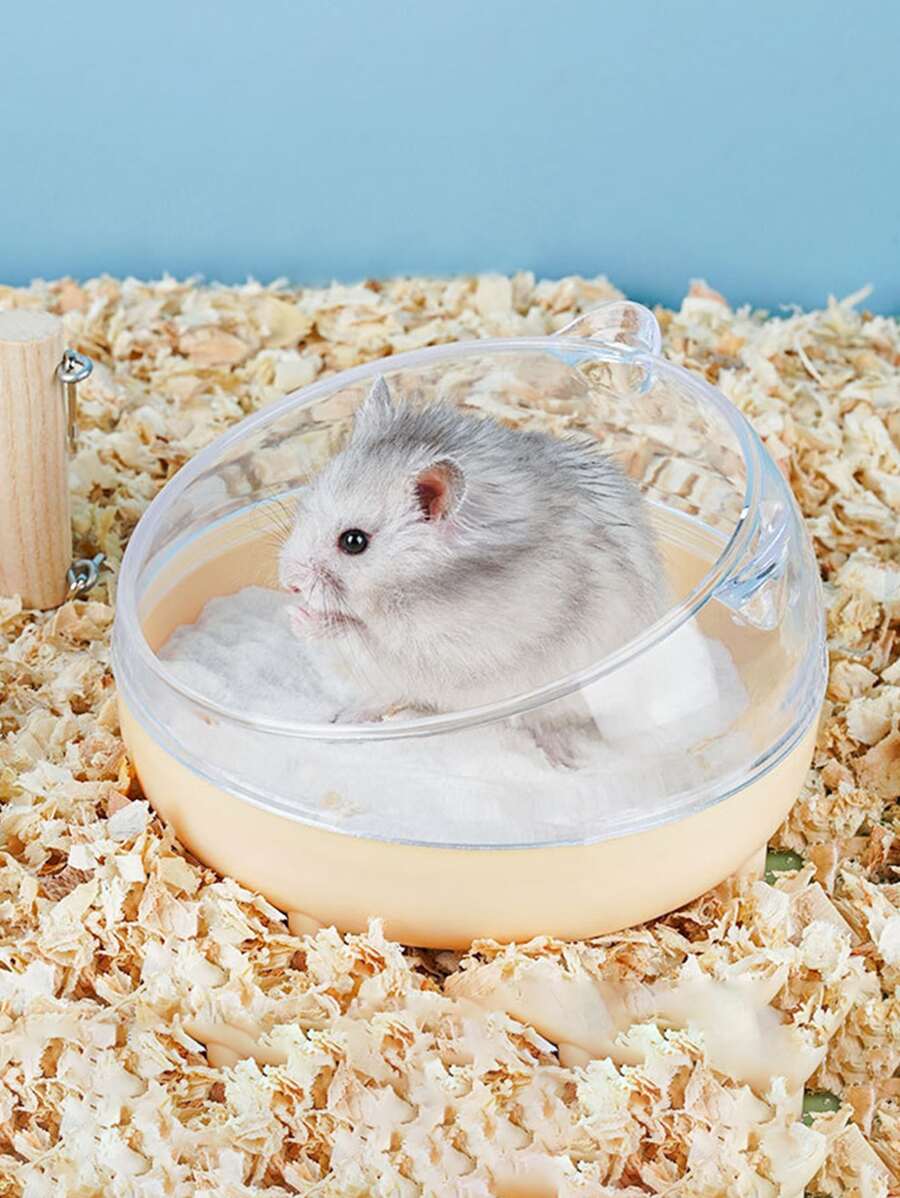 1pc Multi-function Hamster Bathtub For Small Animal For Shower - Yellow - View 1