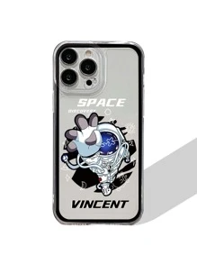 Coque de téléphone transparente avec motif astronaute, version internationale, pas la version domestique - Multicolore - Voir 1