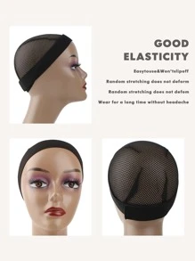 4 Băng Đô Tóc Giả & Băng Keo 2 Mặt & Bàn Chải - Màu Hồng Tươi - Xem 2