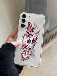 Clock Butterfly Skull Pattern Phone Case Compatible With Apple Iphone, Compatible With Xiaomi, Compatible With Huawei - Multicolor - View 2
