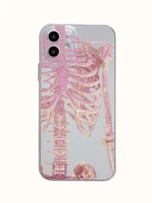 万圣节骷髅粉色骷髅头设计，兼容苹果手机壳，适用于 15/15 Pro/15 Plus/15 Pro Max/14/14 Plus/14 Pro/14 Pro Max/11 Pro Max/12/12 Pro/12 Pro Max/13/13 Pro/13 Pro Max/11/11 Pro，兼容三星S21/Ultra/S21 Plus/S21 Ultra/S20/S20 Plus/S20 Ultra，国际版，非国内版。 - 彩色 - 查看 3