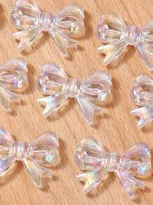 9pcs Bow Design DIY Jewelry Accessory Valentines - Clear - View 6