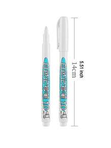 6 cái 1.0mm Không thấm nước Sấy khô nhanh Trắng Bút đánh dấu - trắng - Xem 2
