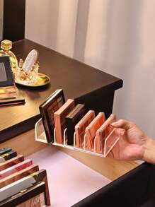 Organizador de paleta de sombras de ojos, organizador de paleta de maquillaje dividido acrílico, regalo para niñas y mujeres, decoración de habitación, hogar, dormitorio, baño, casa, habitación rosa, sala de estar, artículos de viaje, bolsa de regalo, regalos para mamá, papá, hombres, amigos, maestro, cumpleaños, boda, escritorio, estanterías, accesorios, cajas de regalo, regalo divertido, almacenamiento