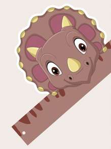 6入組卡通恐龍主題兒童生日派對紙帽,適用於派對攝影、裝飾、紙帽道具 - 彩色 - 查看 2