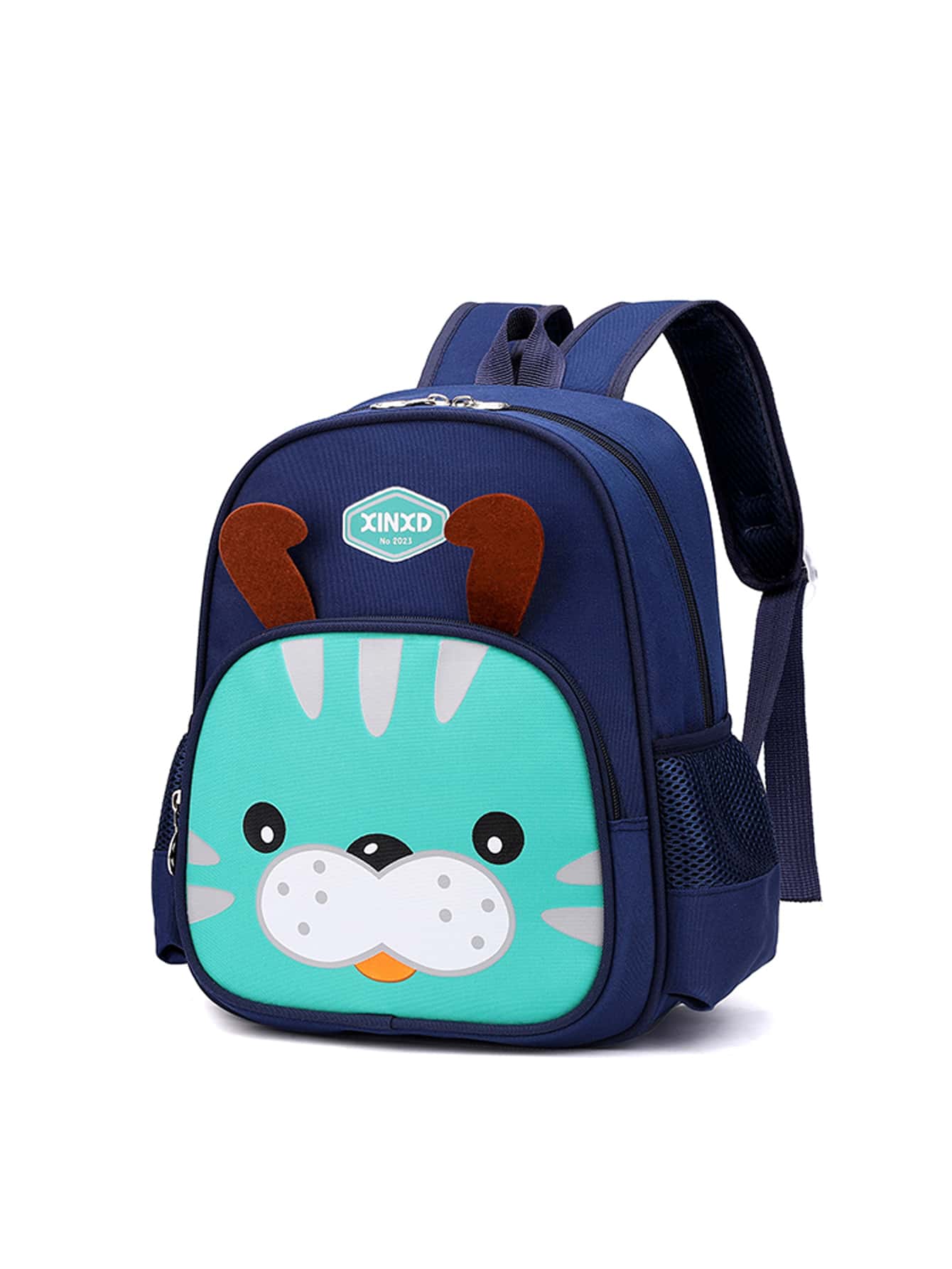 Chicos Mochila funcional con diseño de dibujos animados con diseño de parche de letra