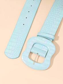 1條女士簪釦皮帶 - 薄荷綠 - 查看 4