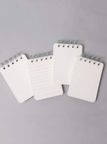 A7 Student Mini Pocket Notebook, Portable And Simple, Top-Coil Notebook - White - View 2