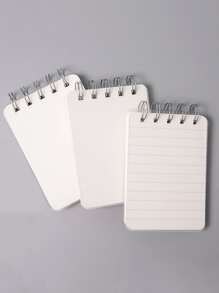 A7 Student Mini Pocket Notebook, Portable And Simple, Top-Coil Notebook - White - View 7
