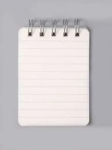 A7 Student Mini Pocket Notebook, Portable And Simple, Top-Coil Notebook - White - View 1