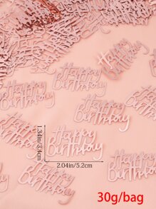 1 包生日派对装饰彩纸，闪光玫瑰金抛洒彩纸，适合生日派对、圣诞节 - 玫瑰金 - 查看 6