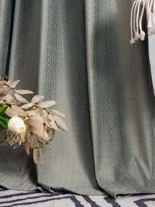 素色單片遮光窗簾適用於臥室和客廳滌綸單片遮光窗簾四季皆宜 - 彩色 - 查看 3