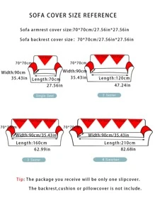 1入組字母刺繡沙發巾和1入組隨機靠墊套不附帶墊芯 - 彩色 - 查看 2