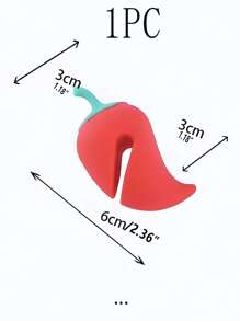 1pc Chili Design Pot Lid Spill-proof Buckle