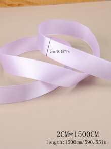 1 rolă de panglică mov pentru ambalaj cadou, panglică minimalistă cu filament de poliester pentru petrecere - Mov Mov - Vizualizare 4