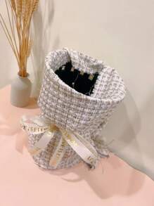 1 pieza de plástico flor moderno negro Ramo de flores Estante para casa - Negro - Ver 4