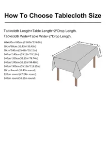 Mantel ribete con fleco - Negro - Ver 8