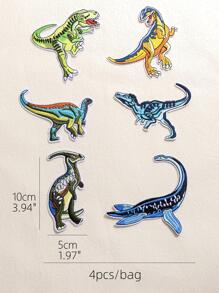 4入組恐龍形狀貼布 - 彩色 - 查看 4