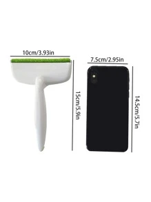 ROMWE 1 pieza mini cepillo de limpieza polvo, cepillo de plástico para pelusas, cepillo eliminador de pelusas para la ropa del sofá del hogar - Multicolor - Ver 2