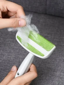 ROMWE 1 pieza mini cepillo de limpieza polvo, cepillo de plástico para pelusas, cepillo eliminador de pelusas para la ropa del sofá del hogar - Multicolor - Ver 3