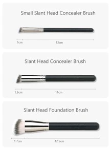 Set de 3 piezas de brochas para corrector de maquillaje para mujeres, set de brochas, kit de brochas de maquillaje, set de brochas de maquillaje, set de maquillaje completo, set de brochas de maquillaje, kit de maquillaje completo, set de brochas, set de brochas de maquillaje, set de regalo de maquillaje, set - Multicolor - Ver 3