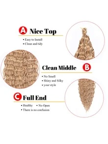30 Inch Deep Wave Crochet Hair Soft Ocean Wave Braiding Hair Synthetic Soft Long Curly Crochet Hair For Women(1pc ) - Multicolor - View 5