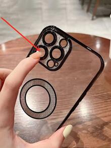 Vỏ điện thoại trang trí rhinestone - màu đen - Xem 6