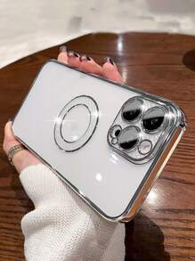 水鑽裝飾手機殼 - 銀色 - 查看 2