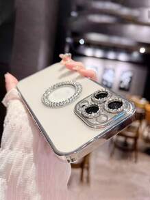 Husă pentru telefon cu decor cu strasuri