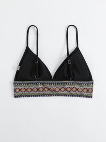 Top bikini triángulo geométrico cinta - Multicolor - Ver 4