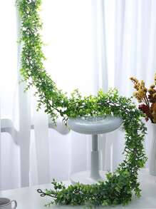 1入組塑料人造藤蔓仿真植物綠藤派對 - 綠色 - 查看 3