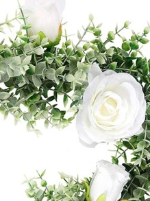 1入組塑料人造藤蔓仿真植物綠藤派對 - 綠色 - 查看 6