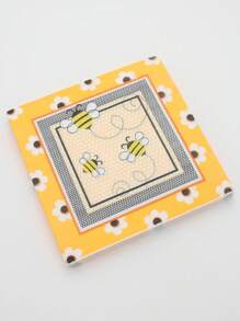 20入組/套紙質餐巾卡通花卉和蜜蜂圖案一次性餐巾派對用 - 彩色 - 查看 4