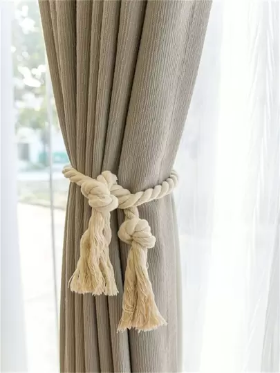1入組素色窗簾繫帶家用極簡主義滌綸窗簾帶繫帶