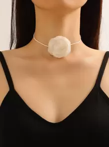 Vòng cổ trang trí hoa Valentine, Mẹ, Mẹ, Ngày của Mẹ, Quà tặng - trắng - Xem 4