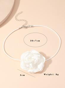 Vòng cổ trang trí hoa Valentine, Mẹ, Mẹ, Ngày của Mẹ, Quà tặng - trắng - Xem 5