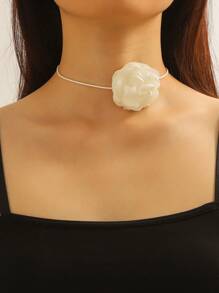 Vòng cổ trang trí hoa Valentine, Mẹ, Mẹ, Ngày của Mẹ, Quà tặng - trắng - Xem 6