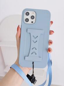 Vỏ điện thoại từ tính có dây buộc & Giá đỡ dây đeo cổ tay - Màu xanh lam - Xem 1