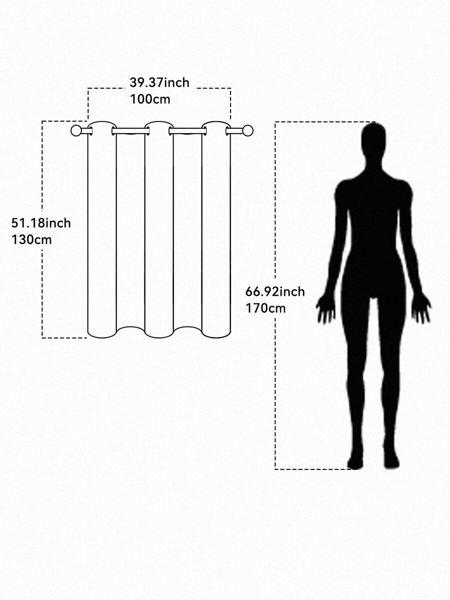 1pc Luxurious Blackout Curtain Panel With Metal Grommet And Velvet