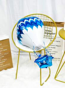 1pc Hot Air Balloon Design Balloon, Cute Decorative Balloon For Birthday Party - Multicolor - View 3