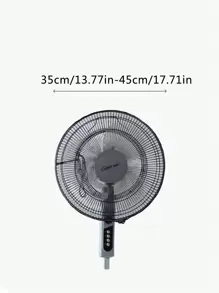 1 pieza Cubierta para ventilador eléctrico de malla, Cubierta protectora para ventilador redondo negro de 18 pulgadas para el hogar, bolsa, organizador, almacenamiento - Negro - Ver 2