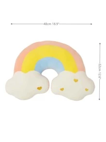1pc Rainbow Design Decorative Pillow