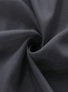 BONZER 1 Màn Ngoài Trời Màu Trơn, Màn Chống Thấm Polyester Tối Giản Cho Ngoài Trời - Màu xám đen - Xem 3