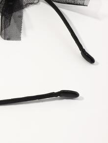 1入組少女珍珠網格發箍，日常裝飾用品