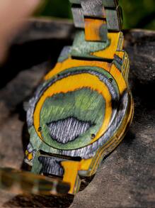 BOBOBIRD BOBO BIRD木頭手錶男士手錶日本石英機芯時尚休閒紋理手錶風俗禮品 - 彩色 - 查看 5